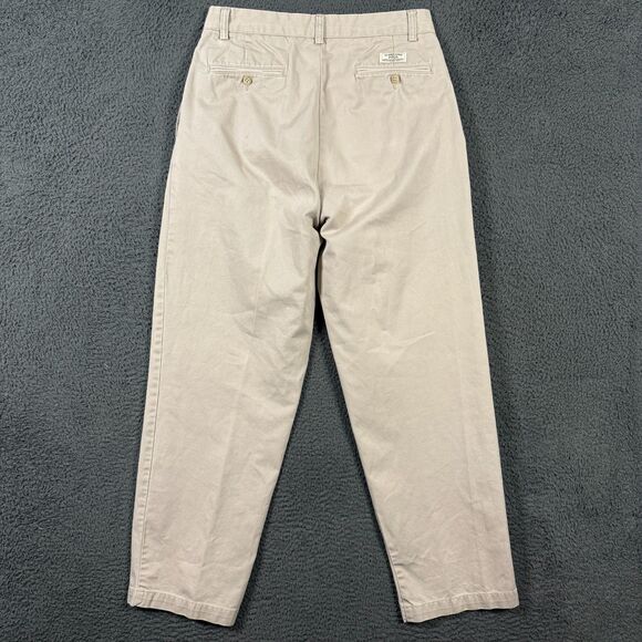 Vtg Polo Ralph Lauren Pants Mens 32x30 Beige Andrew Classic Fit Chino Pleated - Picture 6 of 15